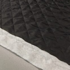 Črno lahko prešito blago - tanko prešito za jakne, telovnike in podloge