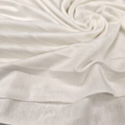 Mlečno-bel bombažni jersey z elastanom