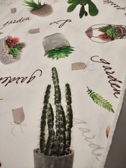 🌿 " Kaktusov vrt " - dekorativna tkanina (širina 2,80m, 240 g/m²) - 1 kg / 14,50 €