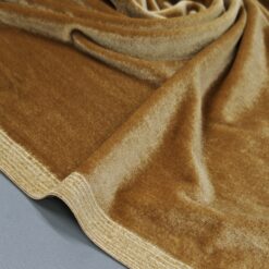 Elastičen pliš v zlato-kamel barvi - mehak, sijoč in raskošen (250 g/m²) 1 kg / 19,90 €