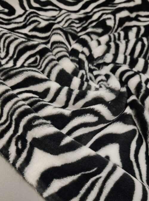 Umetno krzno - zebra vzorec